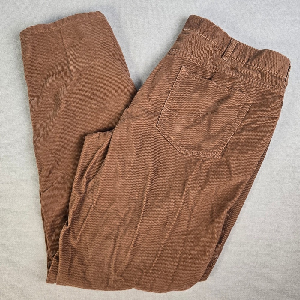 Brooks Brothers 346 Men's Brown Corduroy Pants W40 L32 Relaxed Fit Casual *